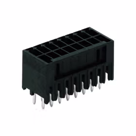 万可(WAGO) 针型插座,直型焊针,双排；713-1408