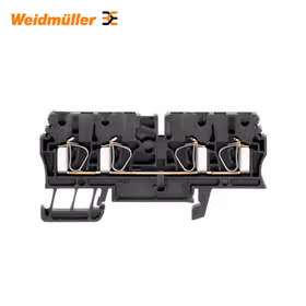 魏德米勒 直通型接线端子,弹片联接,2.5mm,800V,24A,黑色；ZDU 2.5/4AN SW