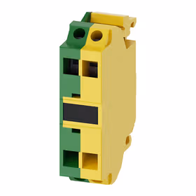 西门子 支点端子,绿色/黄色弹簧型端子连接,用于前面板安装；3SU14001DA433AA0