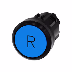 西门子 按钮,22mm,塑料,蓝色,标记:R,按钮,平,键控式；3SU10000AB500AR0