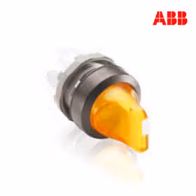 ABB M2SS二位置选择开关操作头部（带灯型）,黄色；M2SS1-11Y