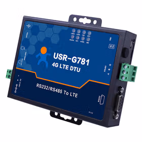 有人(LonHand) 4G工业路由器无线带网口4G DTU模块三网232/485 串口双向透传 USR-G781 全网通