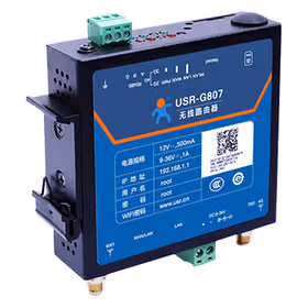 有人(LonHand) 4G工业无线路由器DTU带485串口转以太网插卡数据透传模块Wi-Fi组网 USR-G807
