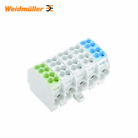 魏德米勒 W系列,接线板,额定横截面:螺钉联接,TS35；WPD 501 2X25/2X16 1XGN/3XGY/1XBL