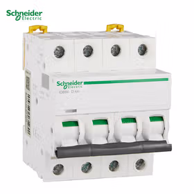 施耐德电气 断路器；iC65N 4P D3A