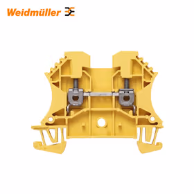 魏德米勒 直通型接线端子,螺钉联接,2.5mm,800V,24A,黄色；WDU 2.5 GE