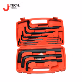 捷科(jetech) 13件组套平头黑色加长内六角扳手1.5-19mm；PM-B13