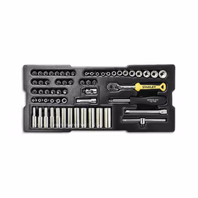 史丹利 60件6.3mm(1/4")公制钻石盒综合套筒组套；STMT74175-8C