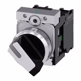 西门子 转换开关,22mm,圆形,金属,高光,白色,旋钮开关,短柄,2个开关位置O-I,锁定,1S,1NC,螺栓型端子连接；3SU11502BF601MA0