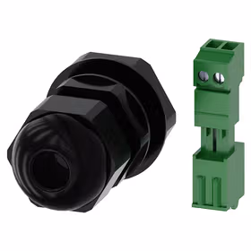 西门子 米制螺纹套管接头M25为了引入圆电缆,引入AS-i壳体,用于塑料或金属壳体带4-6个指令位,包含2芯接线插头用于AS-i模块；3SU19000JB100AA0