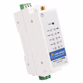 有人(LonHand) 4G导轨式 LTE Cat-1 DTU双向透传RS485串口 USR-DR502