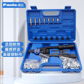 保拉(Paola) 螺母枪铆钉帽钉枪M3~M12(配110枚螺母) 压铆拉姆手动工业级拉铆枪工具6130