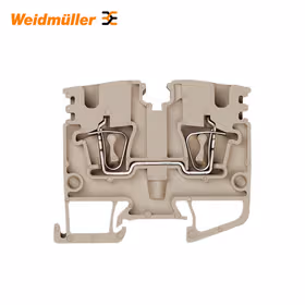 魏德米勒 Z系列,直通型接线端子,额定横截面:2.5mm,弹片联接,深褐；ZDUA 2.5-2N