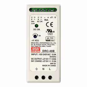 明纬 40W充电型单组输出电源(UPS功能),42台/箱；DRC-40B