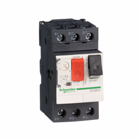 施耐德电气 TeSys热磁式电动机断路器，按钮控制，整定电流13-18A；GV2ME20