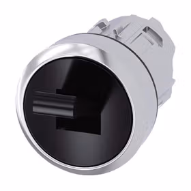 西门子 拨动开关,22mm,金属高光,黑色,2个开关位置O<I,键控式,从上面撤回；3SU10503EC100AA0