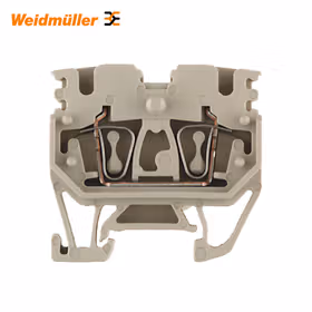 魏德米勒 Z系列,直通型接线端子,额定横截面:2.5mm,弹片联接,橙色；ZDUB 2.5-2/2AN/15 OR