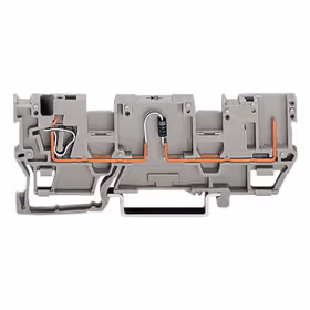 万可(WAGO) 1线/1针式带二极管的基础接线端子,阳极,左侧,带有2个跨接器插孔；769-218/281-410