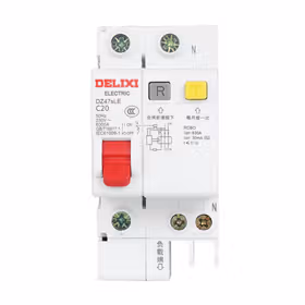 德力西电气 小型漏电保护断路器；DZ47sLE 1P+N C 20A