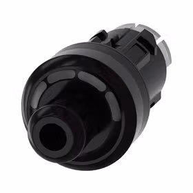 西门子 ID钥匙开关,22mm,圆形,塑料,黑色,RFID,4个开关位置O-I-II-III,开关角度3x45&deg;,无ID钥匙,拔出钥匙在O-I-II-III；3SU10004WS100AA0