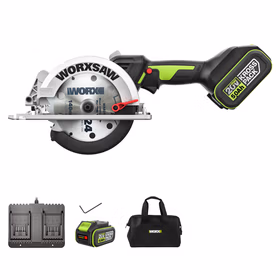 威克士20V无刷电圆锯WU535(5.0双电)切割机锂电手电锯木工充电电动工具