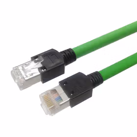 Hellolink 超六类千兆短体Profinet网线,翠绿色,伺服EtherCAT,0.3m,PROFINET/EtherCAT；RJ45-0.3M-S-G
