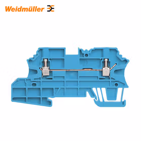 魏德米勒 W系列,直通型接线端子,额定横截面:2.5mm,螺钉联接；WMF 2.5 BL