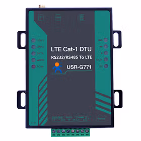 有人(LonHand) LTE cat-1 DTU模块4G无线网络数据透传232/485串口转网口设备cat1 USR-G771