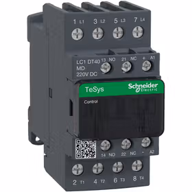 施耐德电气 国产TeSys D系列四极接触器,25A,220VDC；LC1DT40MDC