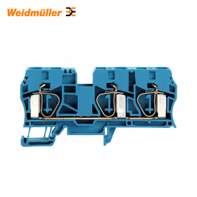魏德米勒 直通型接线端子,弹片联接,10mm,800V,57A,蓝色；ZDU 10/3AN BL