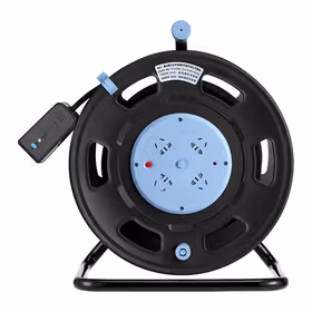 公牛 移动卷线盘接线盘线缆盘大功率带漏保带过热保护拖线板插排接线板 4位五孔 1.5平30米线 16A 250V；GN-806DN 30米