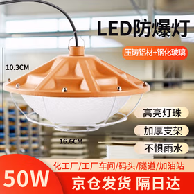 莞安 led防爆灯仓库防水防尘防爆灯厂房隔离防爆灯 50W（吊环款） 京仓发货