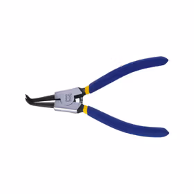 长城精工 Cr-V美式精抛双沾塑弯型外卡挡圈钳6寸；224106