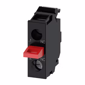 西门子 触点模块带1个开关元件,1NC,螺栓型端子连接,用于底部固定安装,；3SU14002AA101CA0