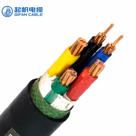 起帆电线电缆 ZC/ZR-YJV3*10+2*6平方国标3+2芯阻燃电力电缆铜芯硬线1米【20米起售】