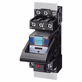 西门子 插接继电器成套设备4W,24VAC红色LED模块标准插座螺栓型端子连接3.5mm钻孔；LZS:PT5A5R24