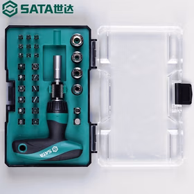 世达 29件套棘轮螺丝批&amp;套筒组套；05493（电商款）