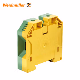 魏德米勒 接地型接线端子,螺钉联接,70mm,8400A(70mm),绿/黄；WPE 70N/35