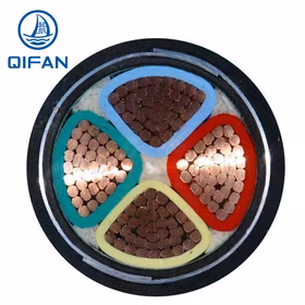 起帆（QIFAN） 低压电力电缆 YJV22-0.6/1KV-4*10铠装埋地电缆1米【货期20天100米起订】