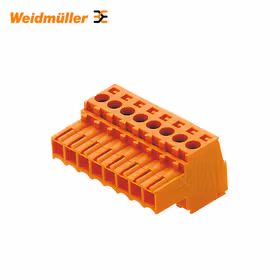 魏德米勒 PCB接插件,压线框接线插头；BL 3.50/08/180 SN OR BX