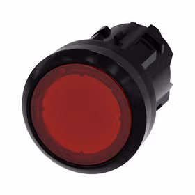 西门子 发光按钮,22mm,圆形,塑料,红色,按钮,平,锁定,按压解锁；3SU10010AA200AA0