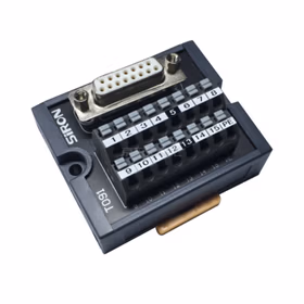 胜蓝SiRON 15位D-SUB插头母头弹片式端子台；T091