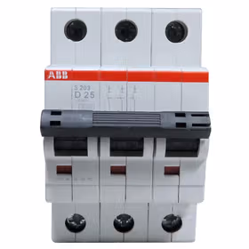 ABB S200系列微型断路器；S203-D25