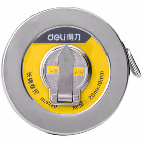 得力 长钢卷铁盒   20mx10mm；DL9220