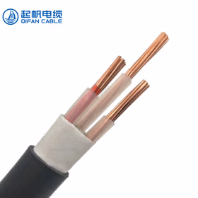 起帆电线电缆 YJV3*10平方国标铜芯三芯新能源电动汽车充电桩电源线 黑色10米【零剪线不退换】