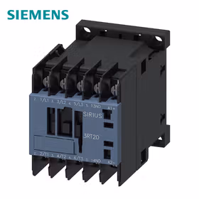 西门子 功率接触器,12A,5.5kW,1NO,24VDC,带内置瞬态抑制二极管,3极,尺寸S00环形电缆终端衔套连接适合于PLC输出端；3RT20174KB41