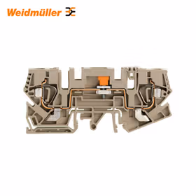 魏德米勒 电流测试端子,弹片联接,6mm,800V,41 A,滑动,深褐；ZTL 6