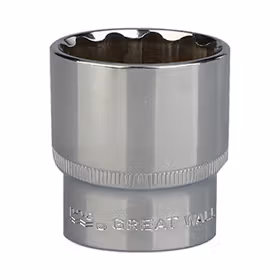 长城精工 Cr-V12.5mm系列公制十二角套筒 23mm；530623