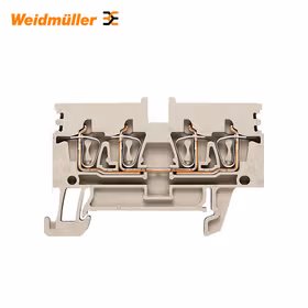 魏德米勒 直通型接线端子,弹片联接,2.5mm,800V,24A,深褐；ZDU 2.5N/4AN