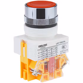 德力西电气 按钮开关；LAY7-01BN Ф25 红